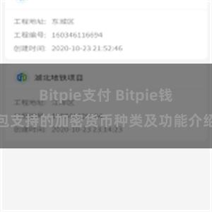 Bitpie支付 Bitpie钱包支持的加密货币种类及功能介绍